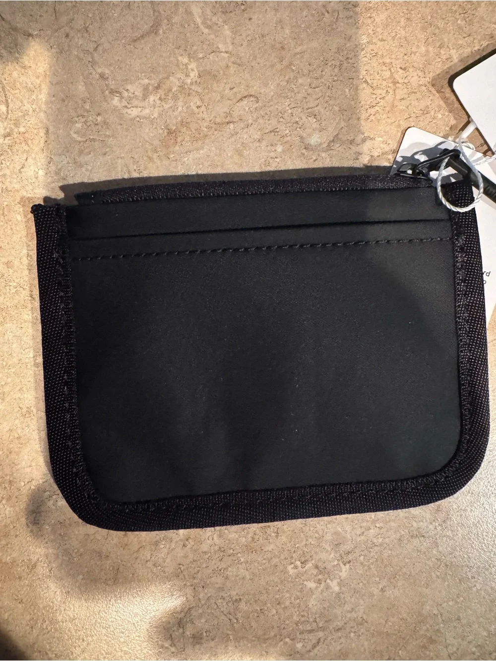 Lululemon True Identity Card Case Black Slim Wallet Coin Purse NWT